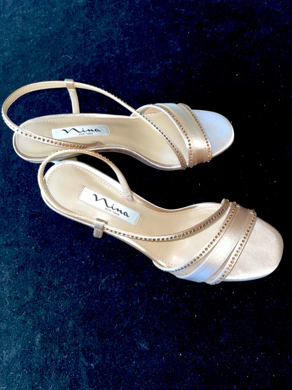 PROM Women’s NWOT NINA ABBI Slingback Sandal Shoes by Nina New York Sz 6 1/2 M